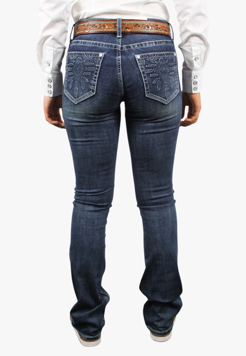 Grace In LA CLOTHING-Womens Jeans Grace In LA Womens 3D Aztec Jean