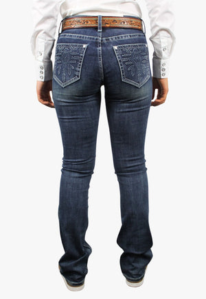Grace In LA CLOTHING-Womens Jeans Grace In LA Womens 3D Aztec Jean
