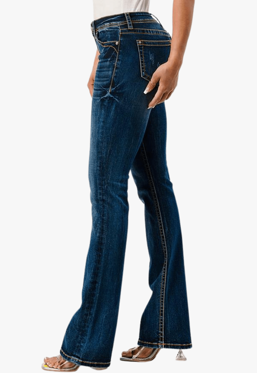 Grace In LA CLOTHING-Womens Jeans Grace In LA Womens Boot Cut Jean