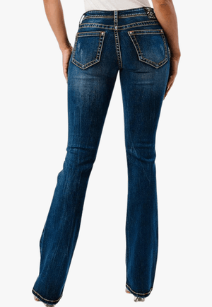Grace In LA CLOTHING-Womens Jeans Grace In LA Womens Boot Cut Jean