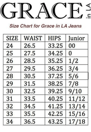 Grace In LA CLOTHING-Womens Jeans Grace In LA Womens Embroidered Side Detail Flare Jean