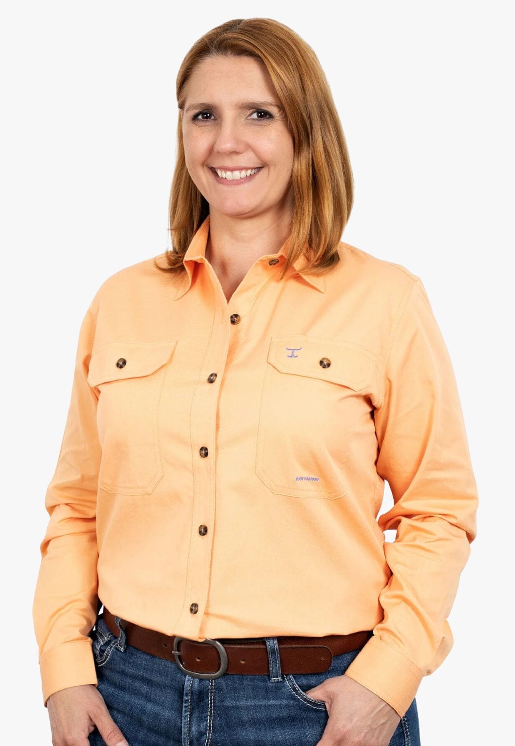 Just Country CLOTHING-Womens Long Sleeve Shirts Just Country Womens Brooke Work Shirt JC50502