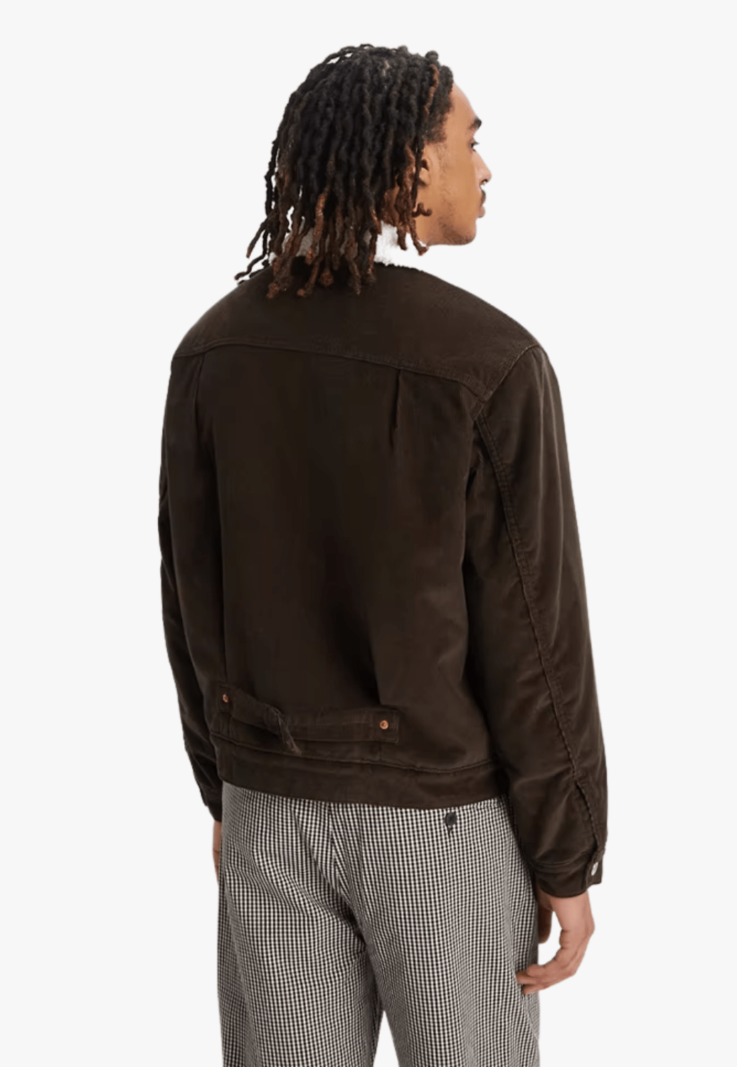 Levi CLOTHING-Mens Jackets Levi mens Type 1 Sherpa Trucker Corduroy Jacket
