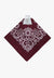 M and F Western ACCESSORIES-General Burgundy M and F Western Paisley Pattern Bandana