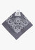 M and F Western ACCESSORIES-General Charcoal M and F Western Paisley Pattern Bandana