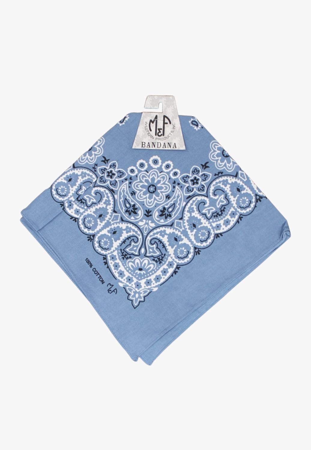M and F Western ACCESSORIES-General Denim M and F Western Paisley Pattern Bandana