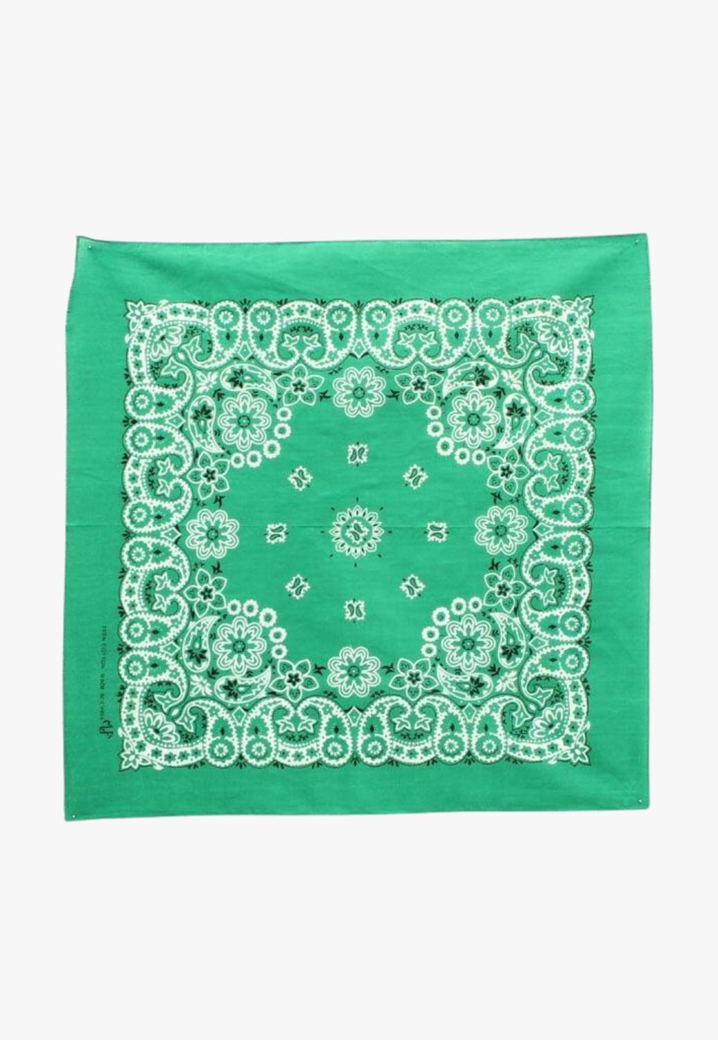 M and F Western ACCESSORIES-General Lime M and F Western Paisley Pattern Bandana
