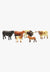 M and F Western TOYS M and F Western 6pc Cow Play Set