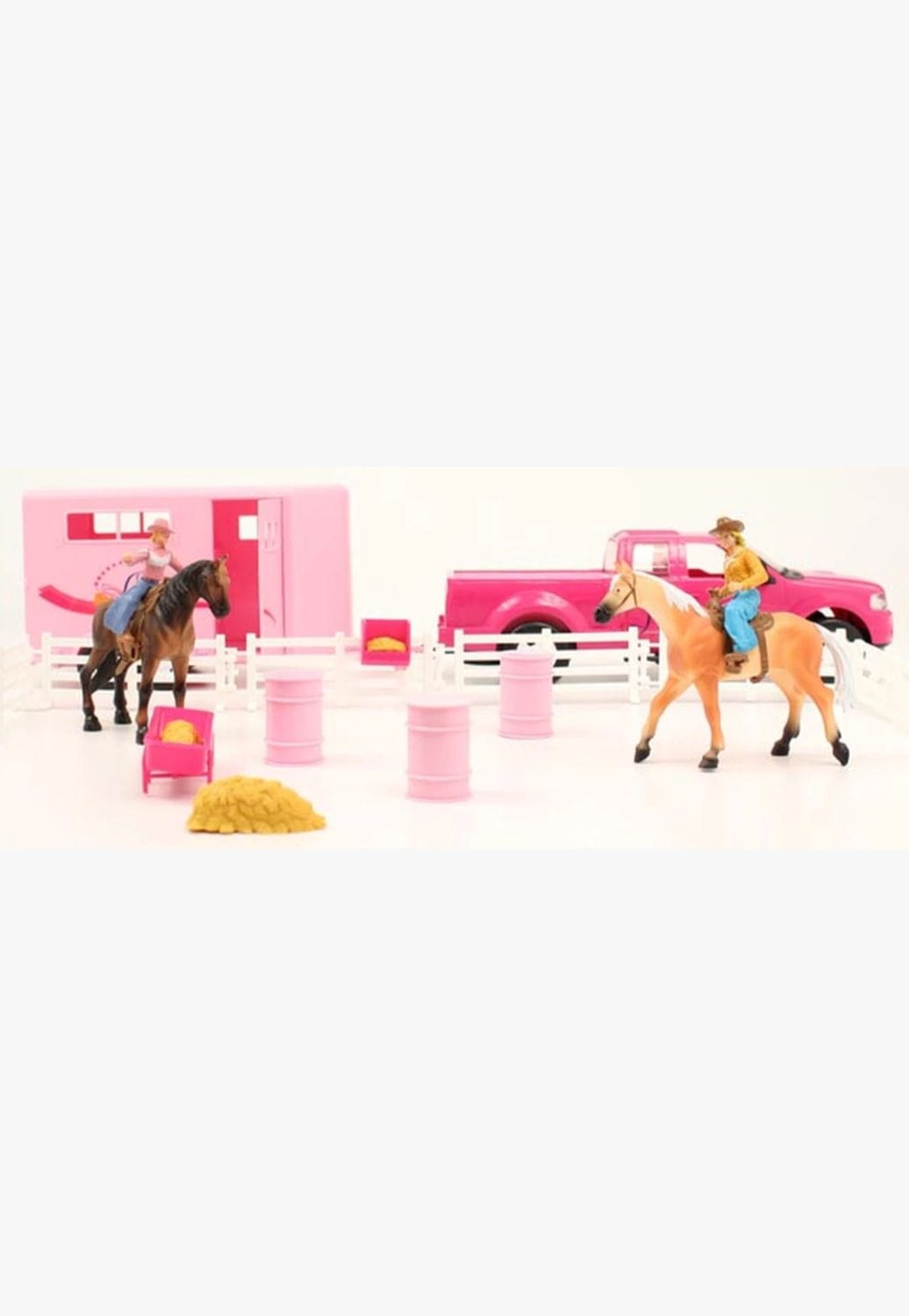 M and F Western TOYS M and F Western Barrel Racing Play Set