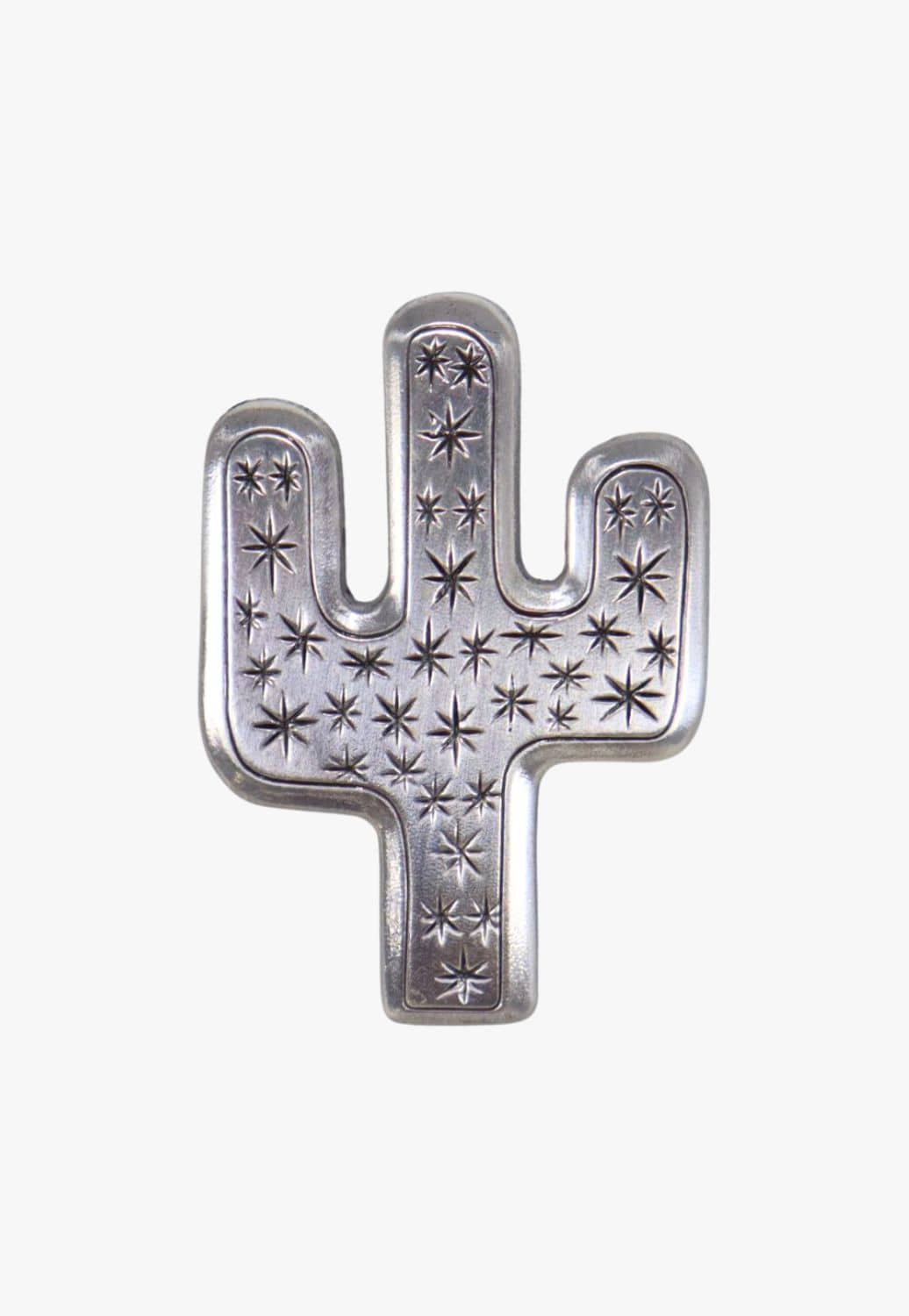M and F Western ACCESSORIES-General Silver M and F Western Cactus Scarf Slide