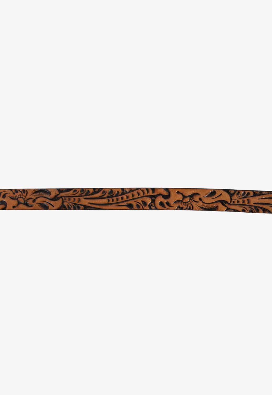 M and F Western ACCESSORIES-Hat Bands Tan M and F Western Tooled Hatband