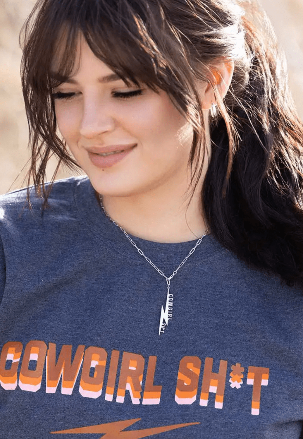 Montana ACCESSORIES-Jewellery Silver Montana Cowgirl Sh*t Necklace