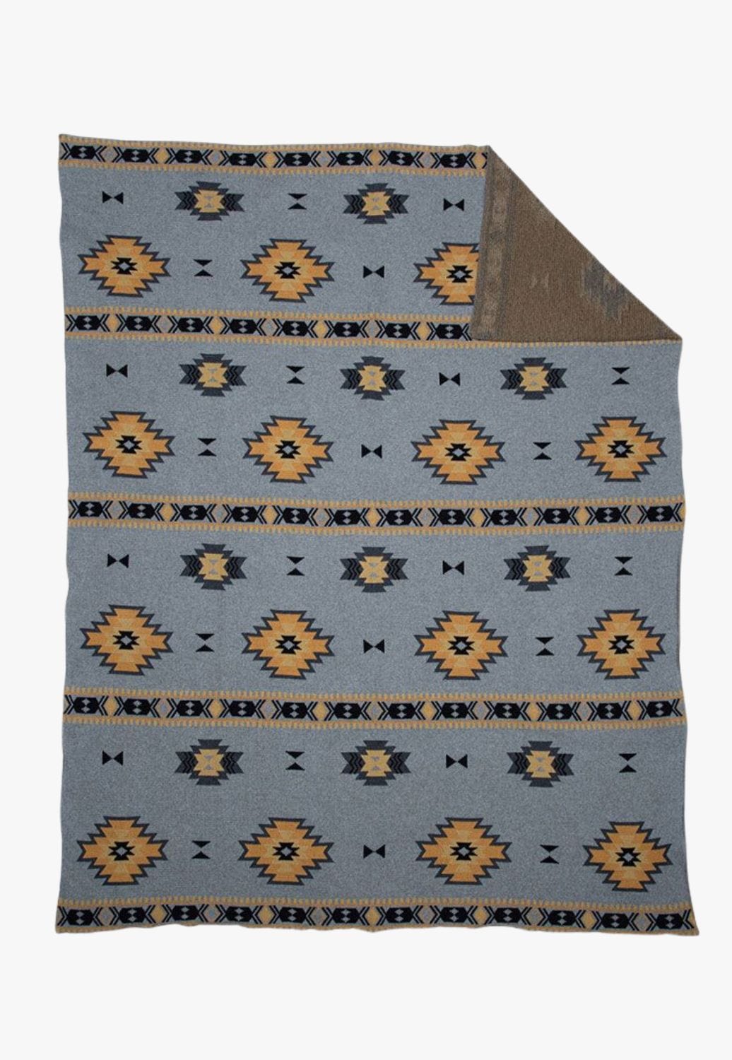 Myra Bag ACCESSORIES-General Blue Myra Bag Paint Flower Meadow Throw