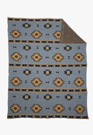 Myra Bag ACCESSORIES-General Blue Myra Bag Paint Flower Meadow Throw