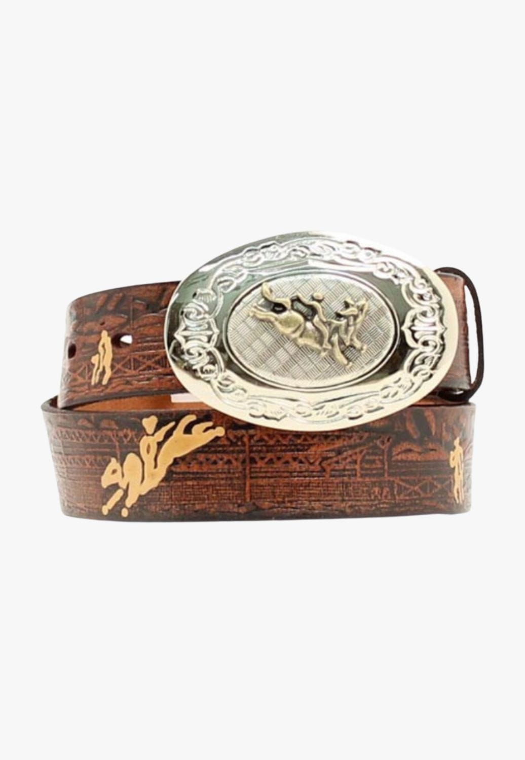 Nocona CLOTHING-Mens Belts & Braces Nocona Boys Emb Rodeo Belt