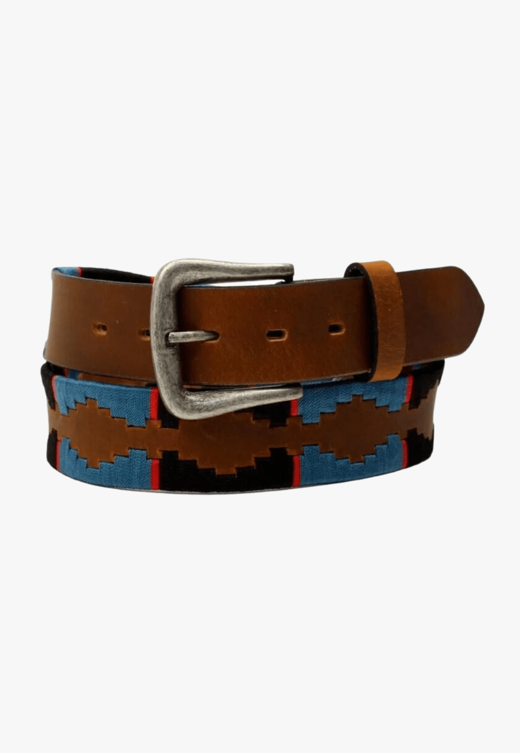 Nocona CLOTHING-Mens Belts & Braces Nocona Mens Embroidered Strap Belt