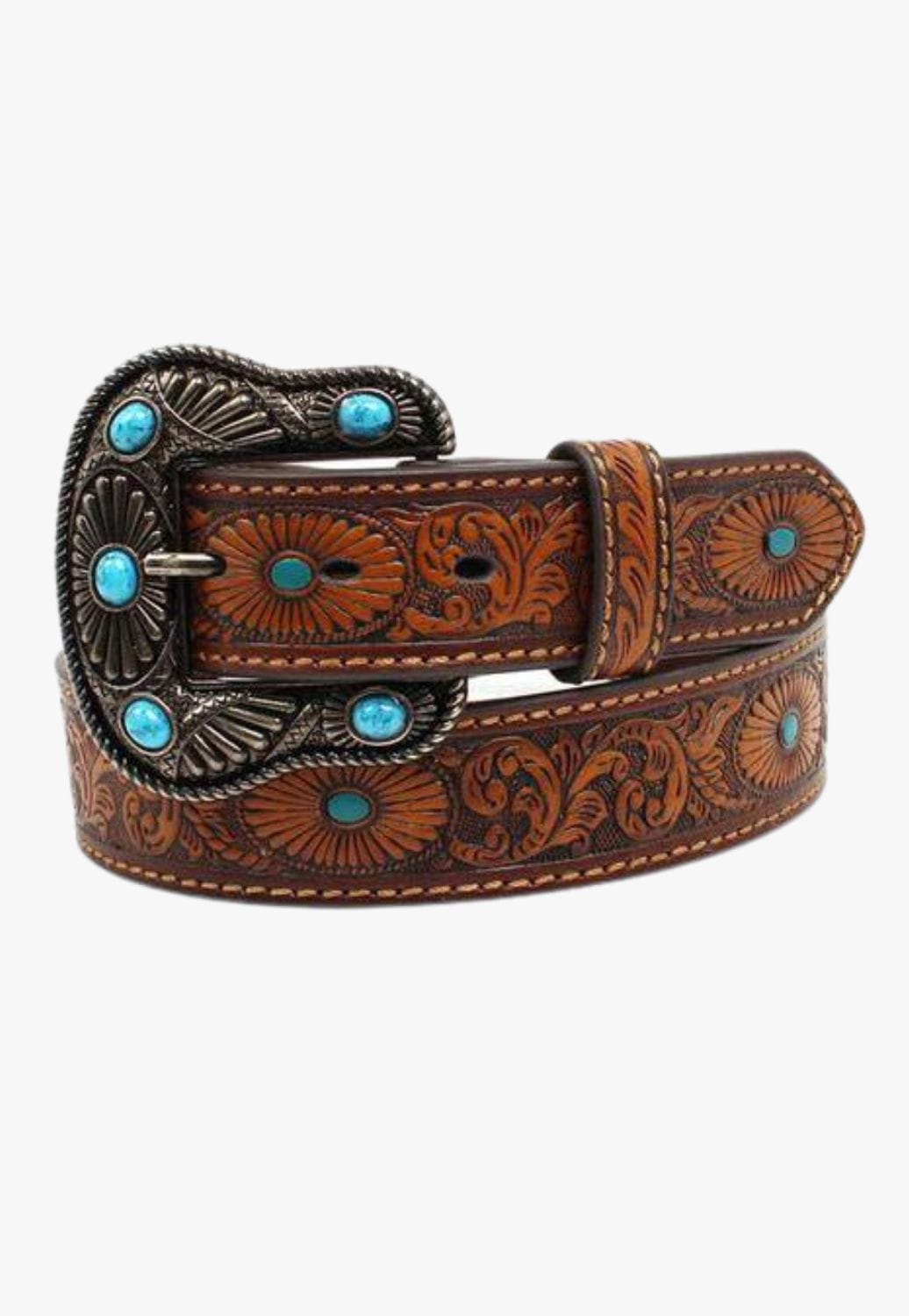 Nocona CLOTHING-Womens Belts Nocona Womens Oval Embossed Belt