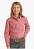 Panhandle CLOTHING-Girls Long Sleeve Shirts Panhandle Girls Printed Snap Long Sleeve Shirt