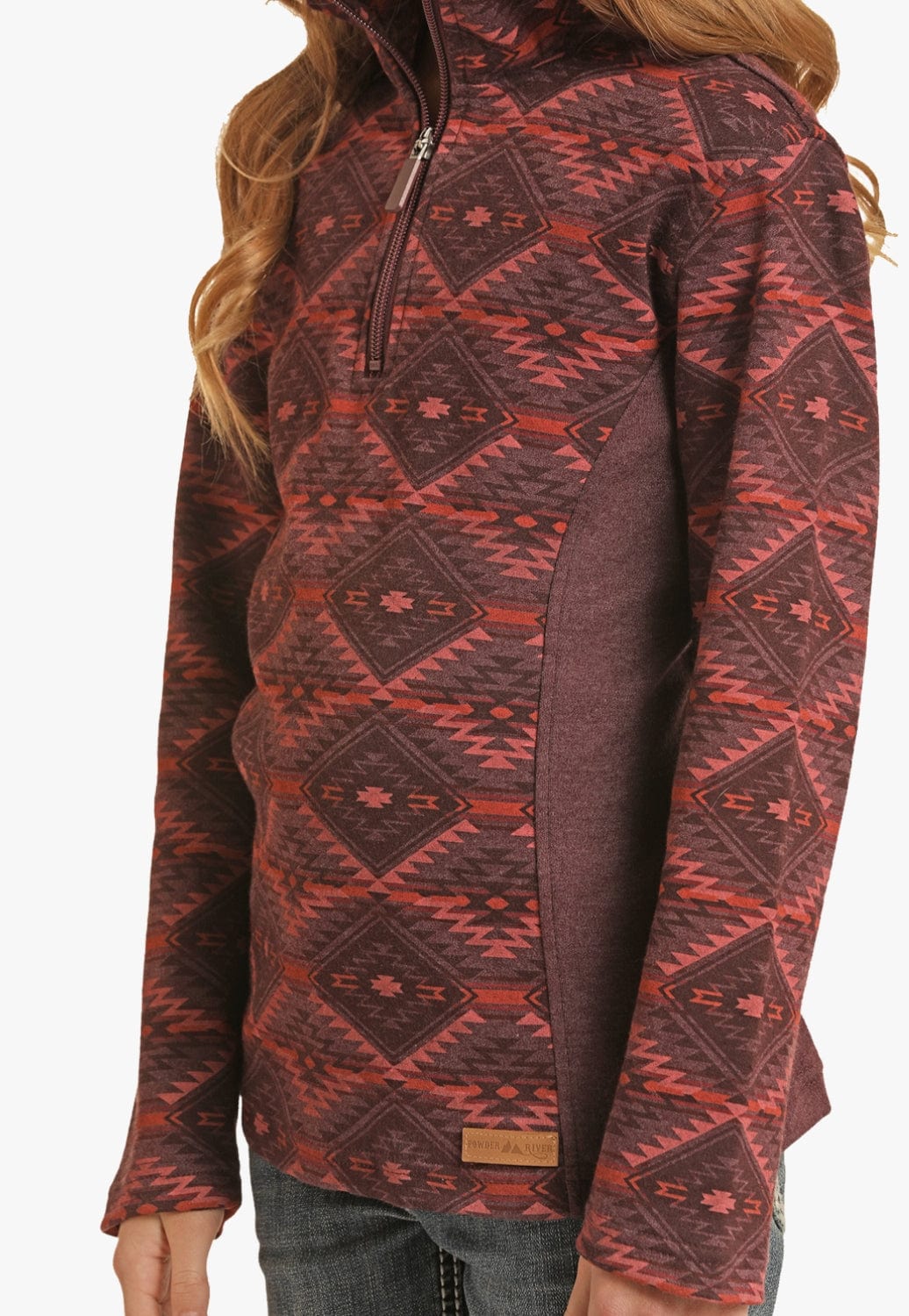 Panhandle CLOTHING-Boys Pullovers Panhandle Kids Aztec Knit Quarter Zip Pullover