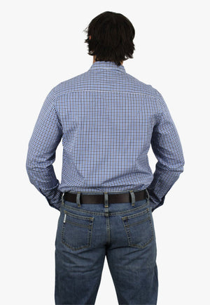 Pilbara CLOTHING-Mens Long Sleeve Shirts Pilbara Mens Check Long Sleeve Shirt