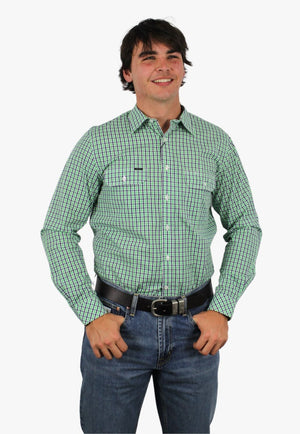 Pilbara CLOTHING-Mens Long Sleeve Shirts Pilbara Mens Check Long Sleeve Shirt