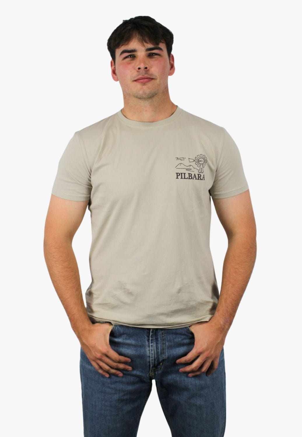 Pilbara CLOTHING-MensT-Shirts Pilbara Mens Crew Neck T-Shirt