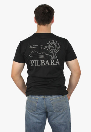 Pilbara CLOTHING-MensT-Shirts Pilbara Mens Crew Neck T-Shirt