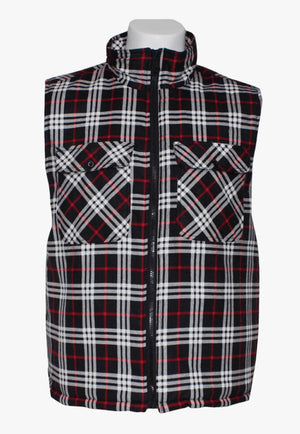 Pilbara WORKWEAR - Mens Jackets Pilbara Zipper Flannelette Quilted Vest RM123V