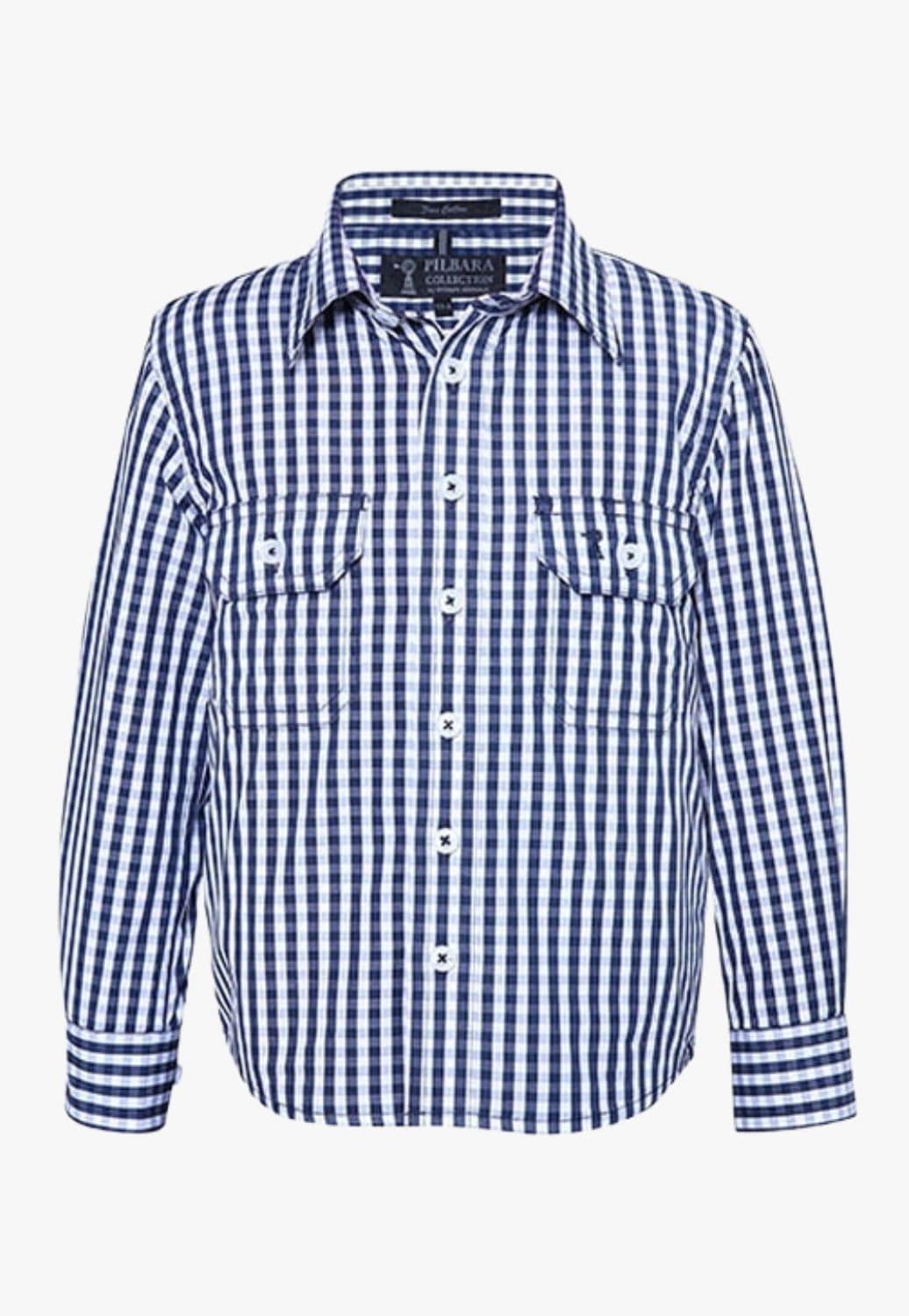 Pilbara CLOTHING-Boys Long Sleeve Shirts Ritemate Kids Long Sleeve Check Shirt