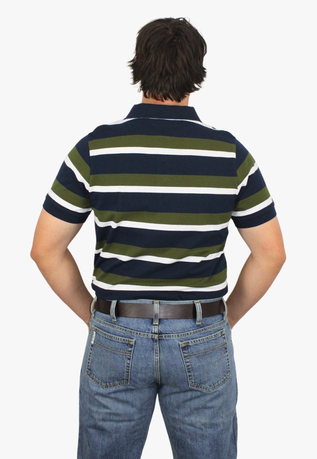 Pilbara CLOTHING-MensPolos Ritemate Mens Stripe Polo