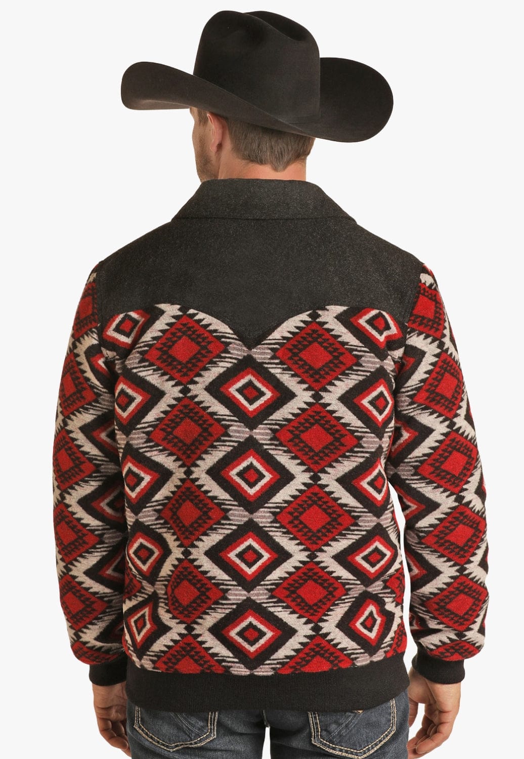 Powder River CLOTHING-Mens Jackets Powder River Mens Wool Aztec Jacket