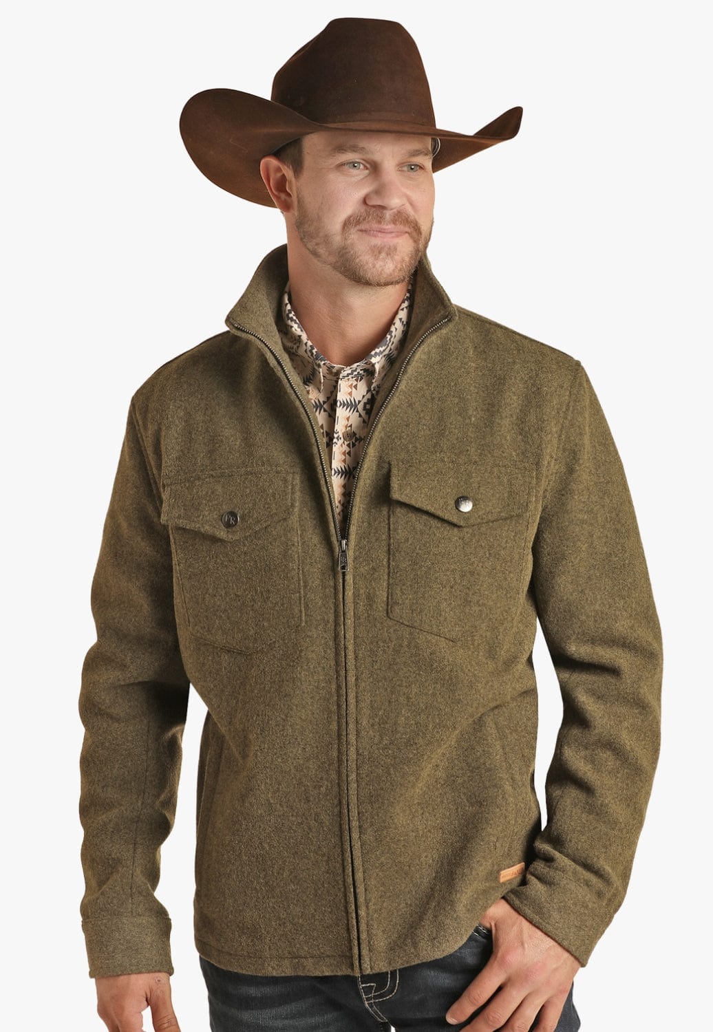 Powder River CLOTHING-Mens Jackets Powder River Mens Wool Jacket
