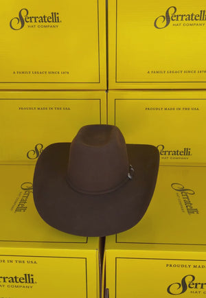 Serratelli Bison Blend J Crown Felt Hat