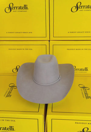Serratelli 8X J Crown Felt Hat