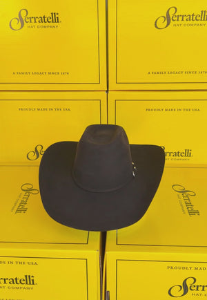 Serratelli 6X J Crown Felt Hat