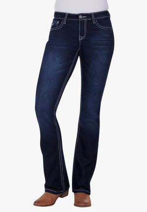 Pure Western CLOTHING-Womens Jeans Pure Western Womens Macy Boot Cut Jean - 34 Leg