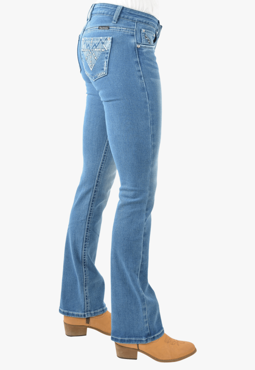Pure Western CLOTHING-Womens Jeans Pure Western Womens Ziggy Boot Cut Jean