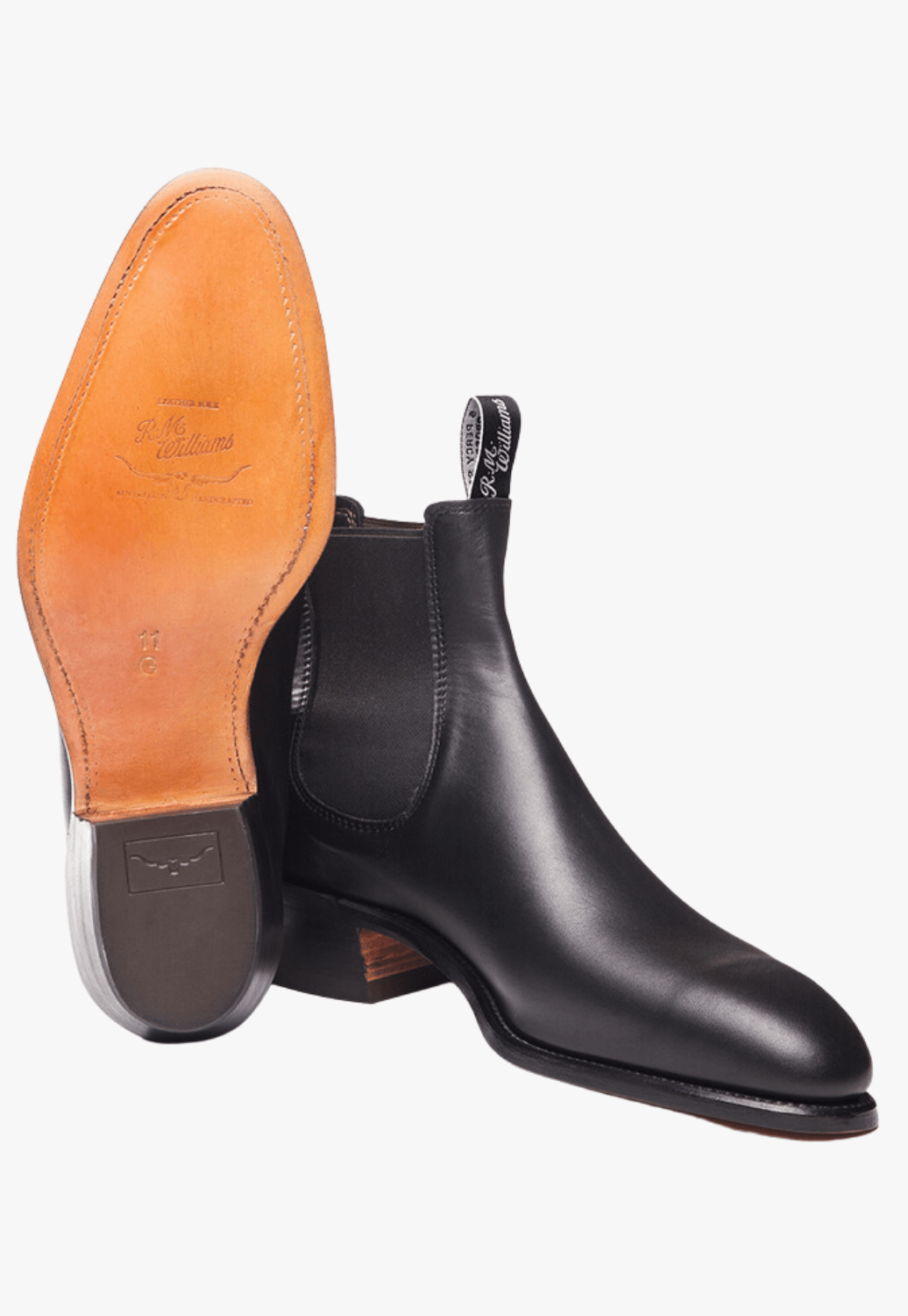 R.M. Williams FOOTWEAR - Womens Fashion Boots 8D / Black R.M. Williams Womens Lady Yearling Rubber Sole Boot