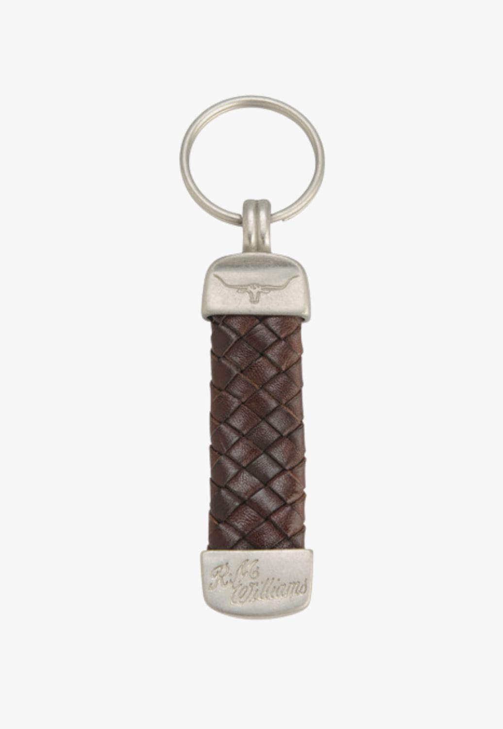 R.M. Williams ACCESSORIES-General Brown RM Williams Plaited Kangaroo Key Ring