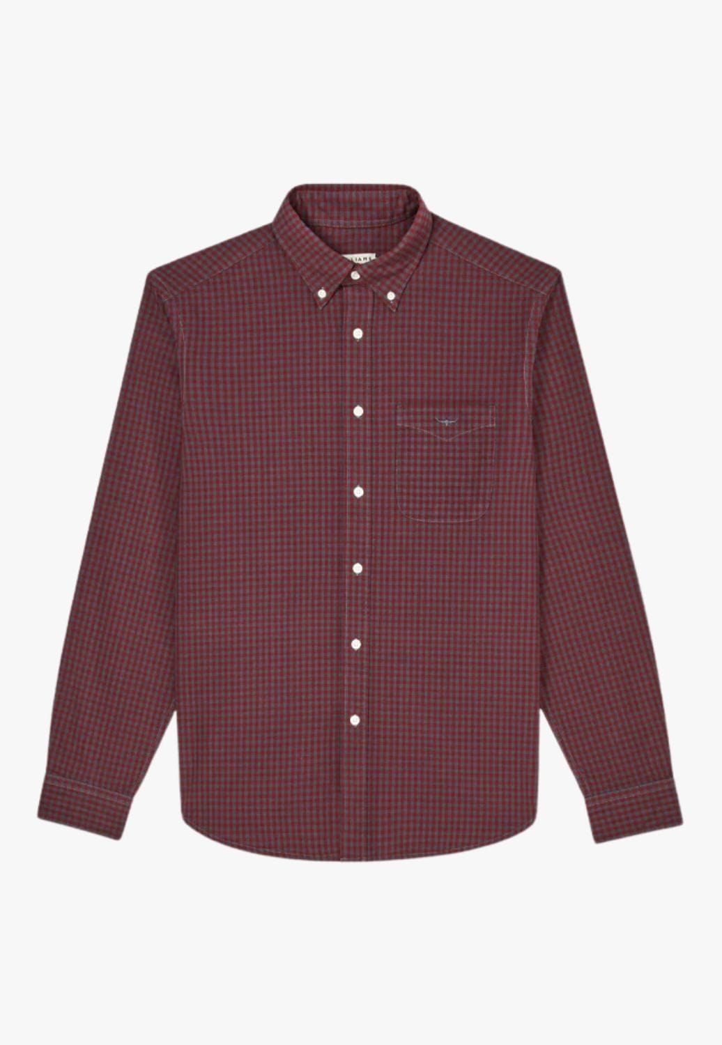 R.M. Williams CLOTHING-Mens Long Sleeve Shirts R.M. Williams Mens Collins Button Down Shirt