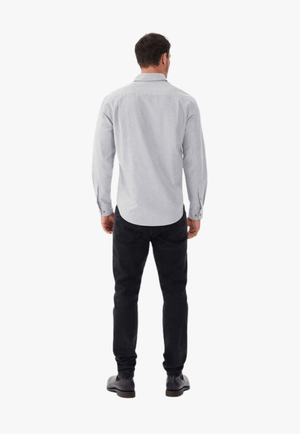 R.M. Williams CLOTHING-Mens Long Sleeve Shirts R.M. Williams Mens Collins Long Sleeve Shirt