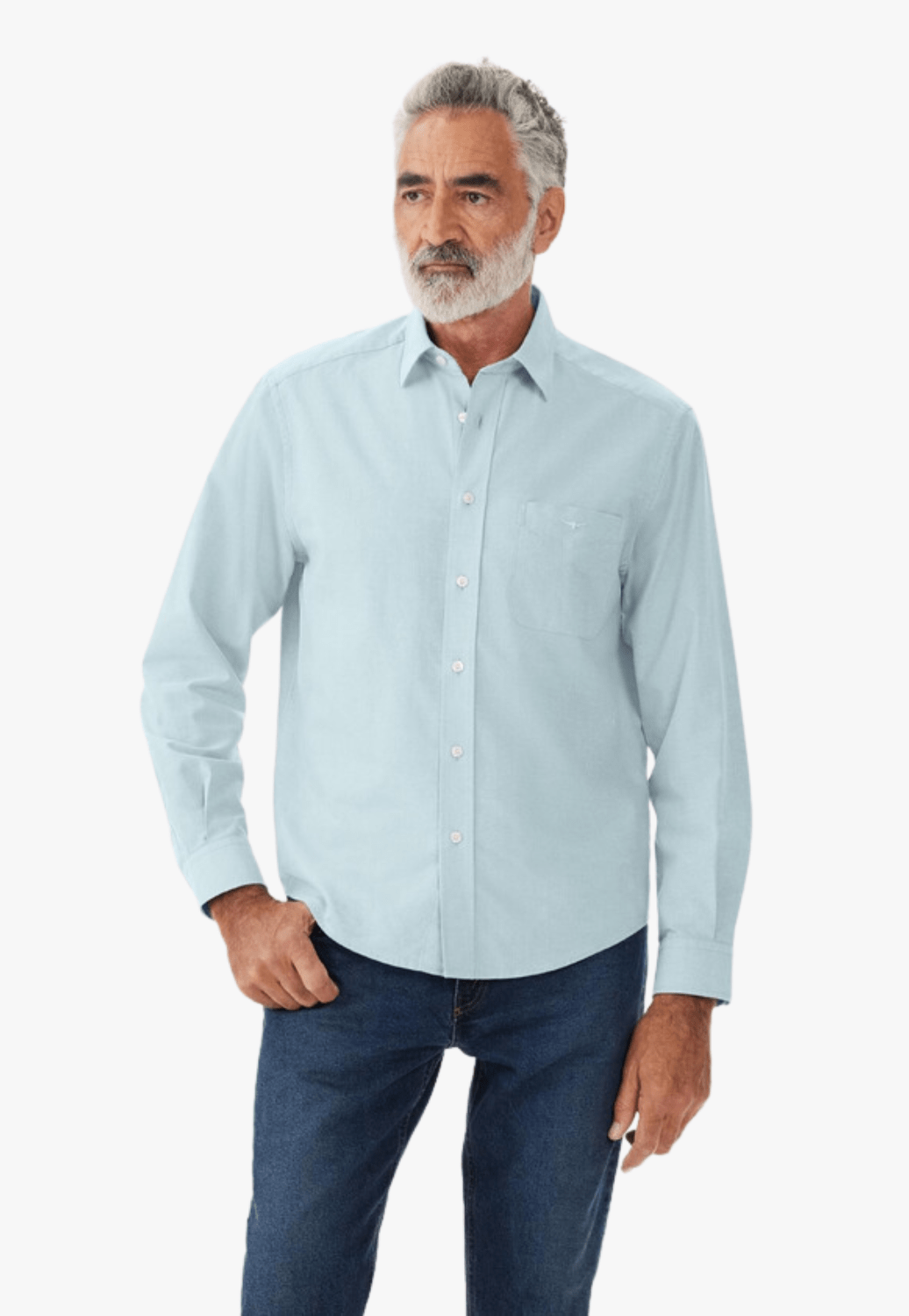 R.M. Williams CLOTHING-Mens Long Sleeve Shirts R.M. Williams Mens Collins Long Sleeve Shirt