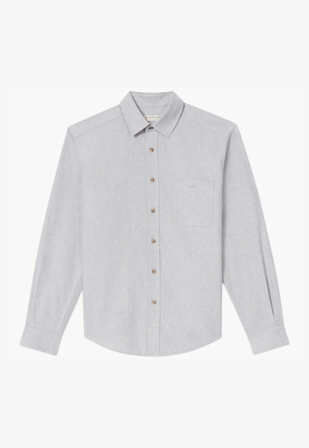 R.M. Williams CLOTHING-Mens Long Sleeve Shirts R.M. Williams Mens Collins Long Sleeve Shirt