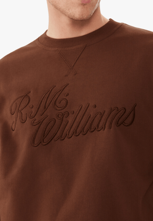 R.M. Williams CLOTHING-Mens Pullovers R.M Williams Script Crew Neck