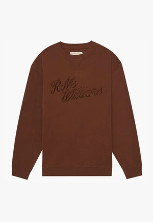 R.M. Williams CLOTHING-Mens Pullovers R.M Williams Script Crew Neck