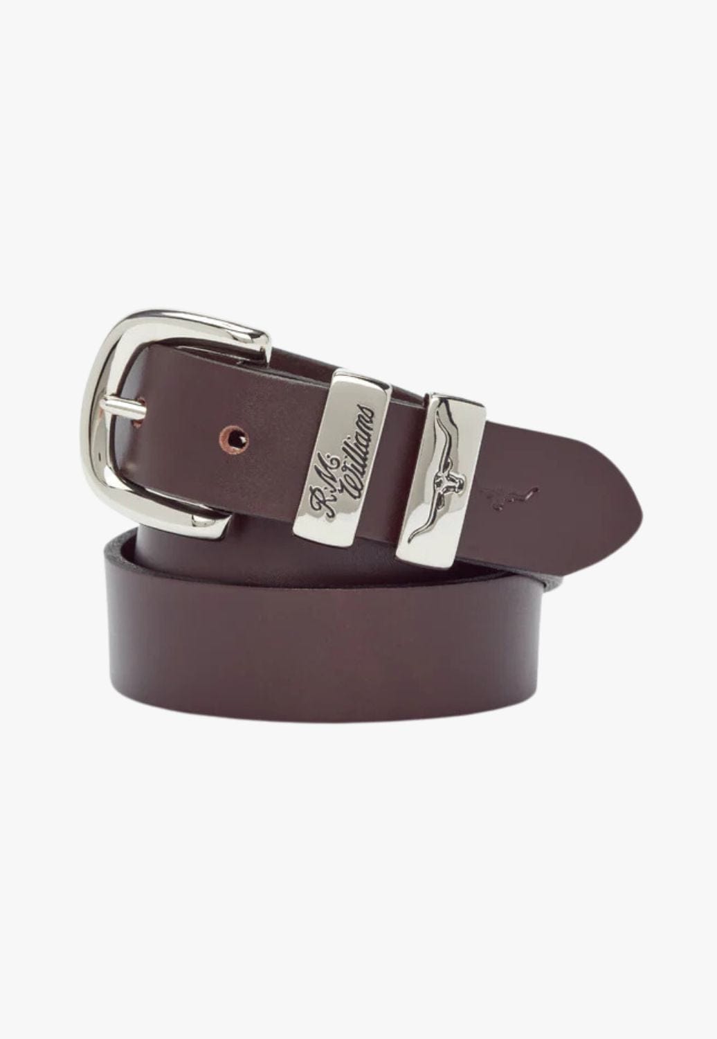 R.M. Williams CLOTHING-Mens Belts & Braces RM Williams Mens 3 Piece Solid Hide Belt