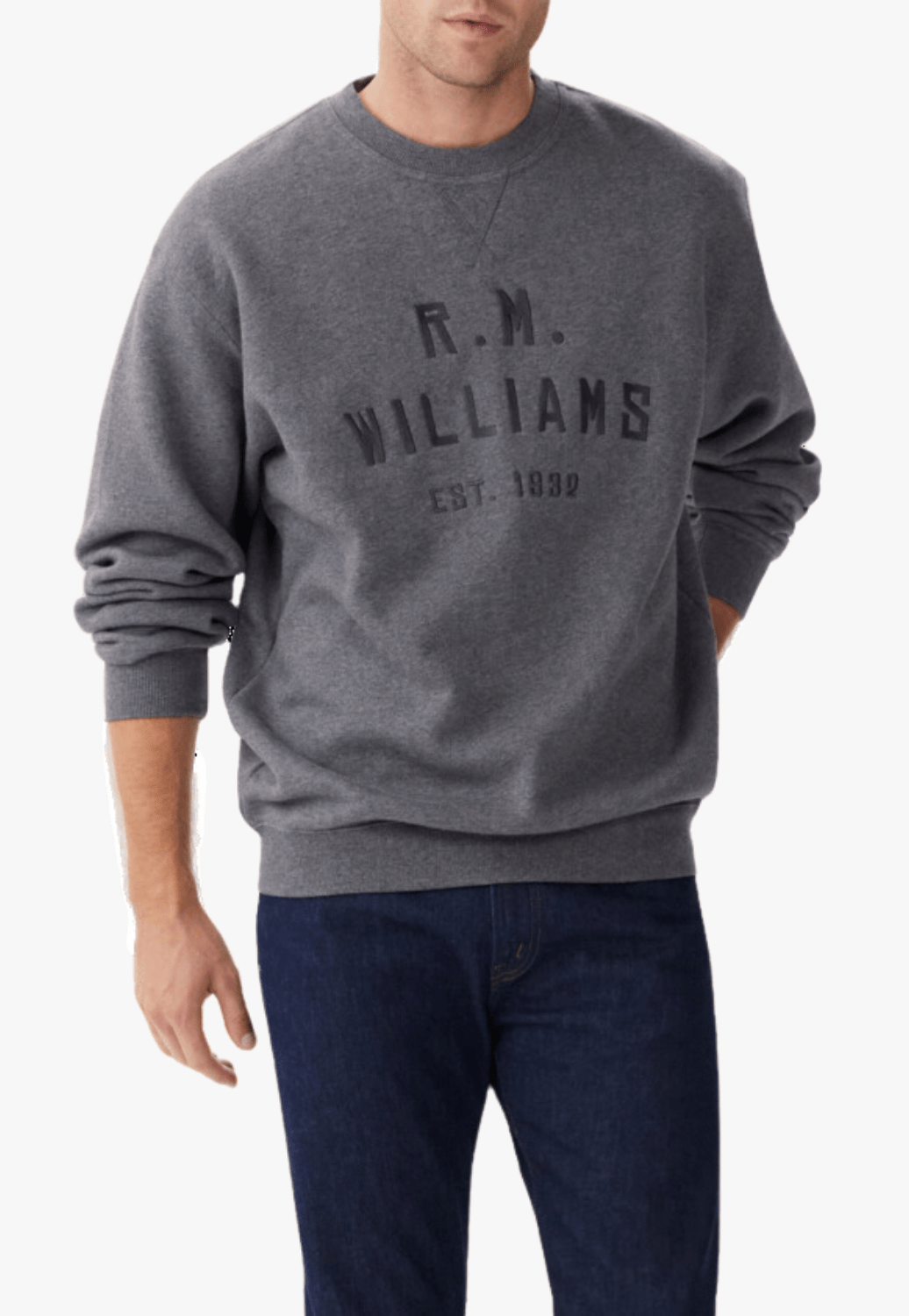 R.M. Williams CLOTHING-Mens Pullovers RM Williams Mens Bale Sweatshirt