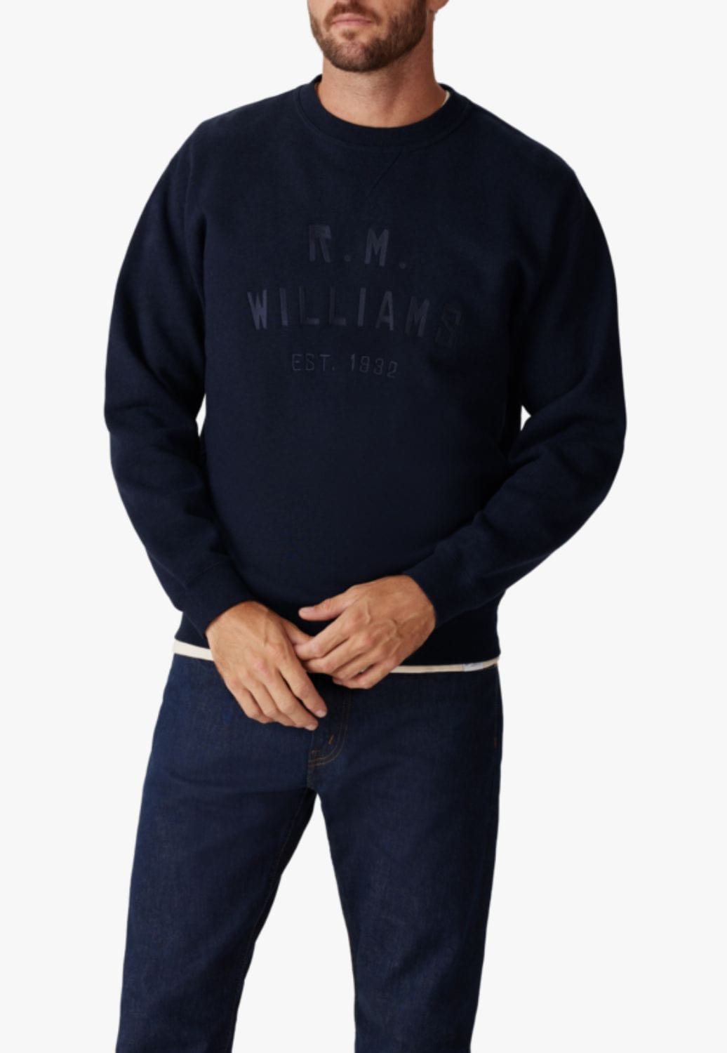 R.M. Williams CLOTHING-Mens Pullovers RM Williams Mens Bale Sweatshirt