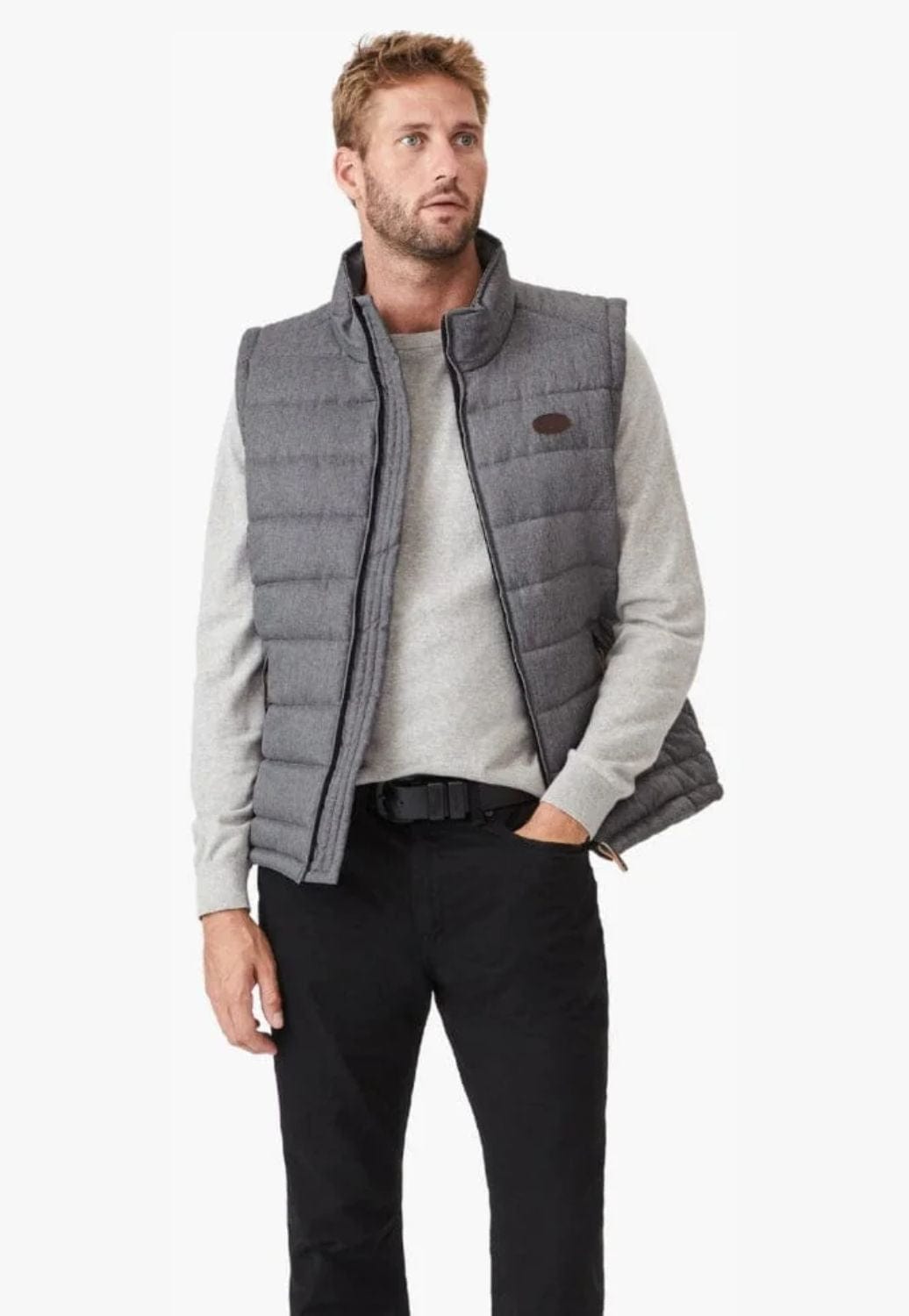 R.M. Williams CLOTHING-Mens Vests RM Williams Mens Patterson Creek Vest