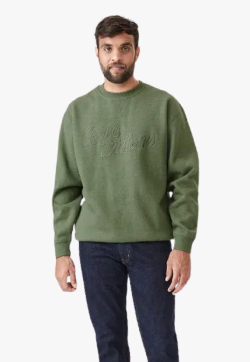 R.M. Williams CLOTHING-Mens Jerseys RM Williams Mens Script Crew